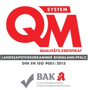 Qualitätszertifikat Landesapotherkerkammer Rheinland-Pfalz